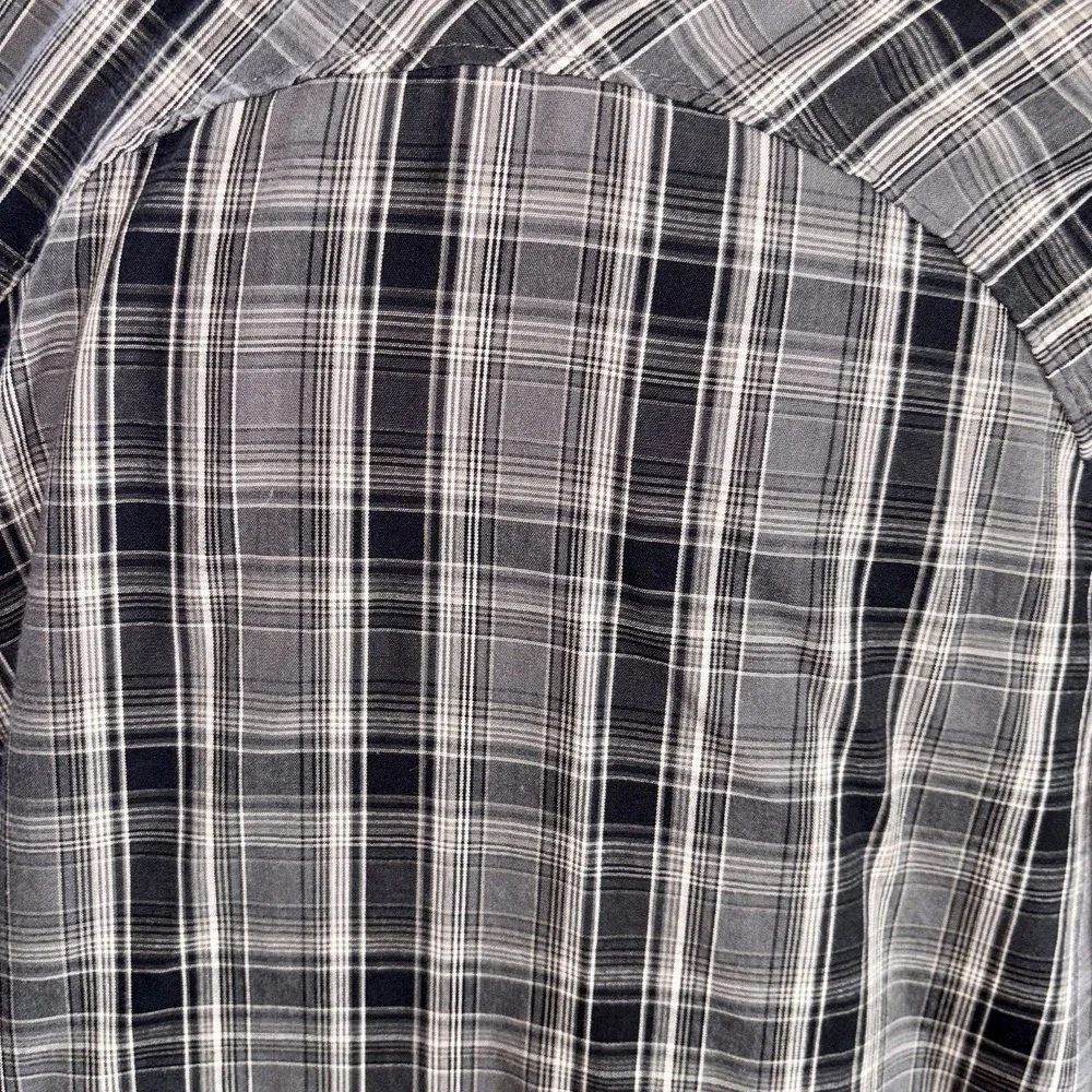 VTG 1980s 80s Levis Western Shirt Pearl Snap Plaid Long Sleeve‎ Sz XL RN117508